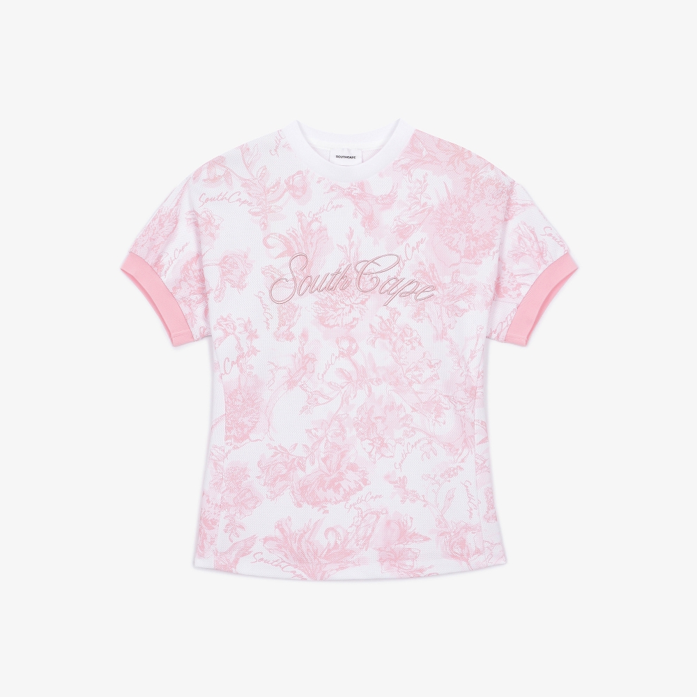 여성 블러썸 자수 저지 티셔츠_라이트 핑크